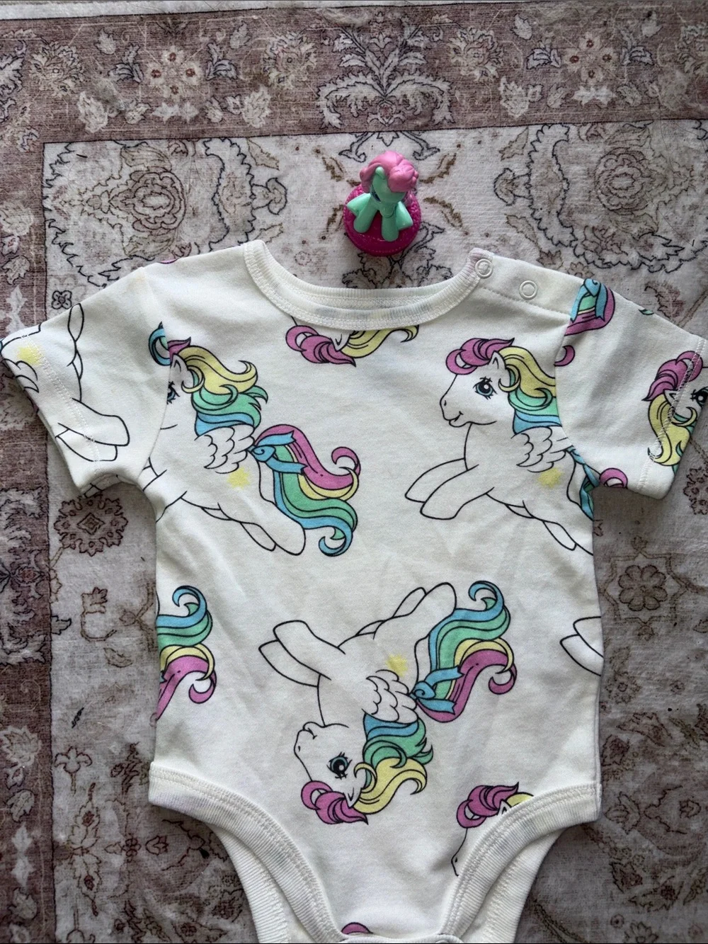 My Little Pony Figurine & 3/6 Months Baby Onesie